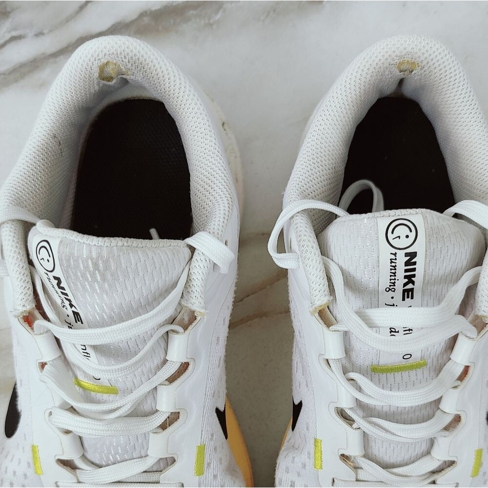 Nike Women's Zoom Winflo 10 White Citron Pulse Running Shoes Sneakers, Sz 7.5 - Picture 16 of 16